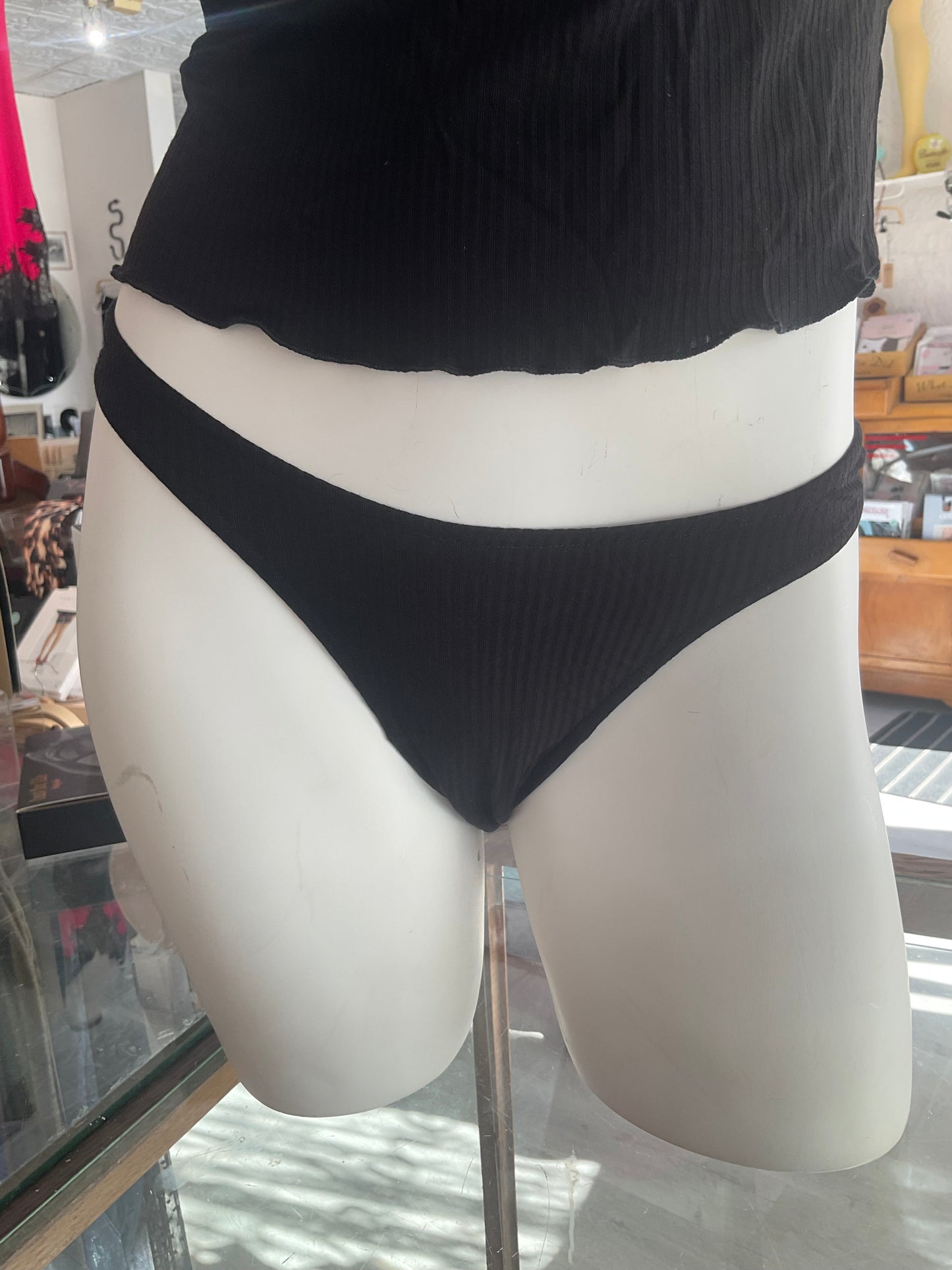 Feather Weight Rib Flutter Thong By Only Hearts Lingerie - S-L (+)