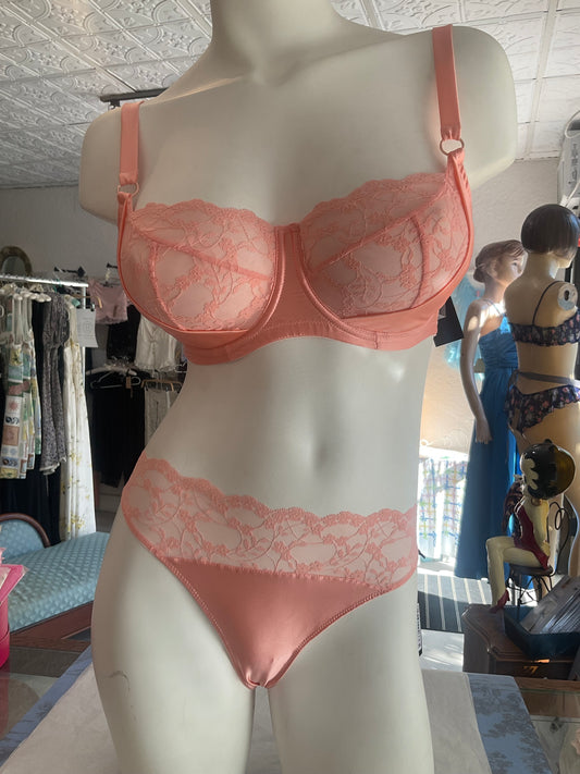 Sophia Silk Thong in Apricot By Katherine Hamilton