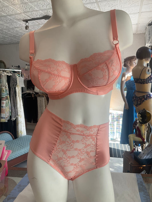 Sophia Silk High Waist Knickers in Apricot By Katherine Hamilton