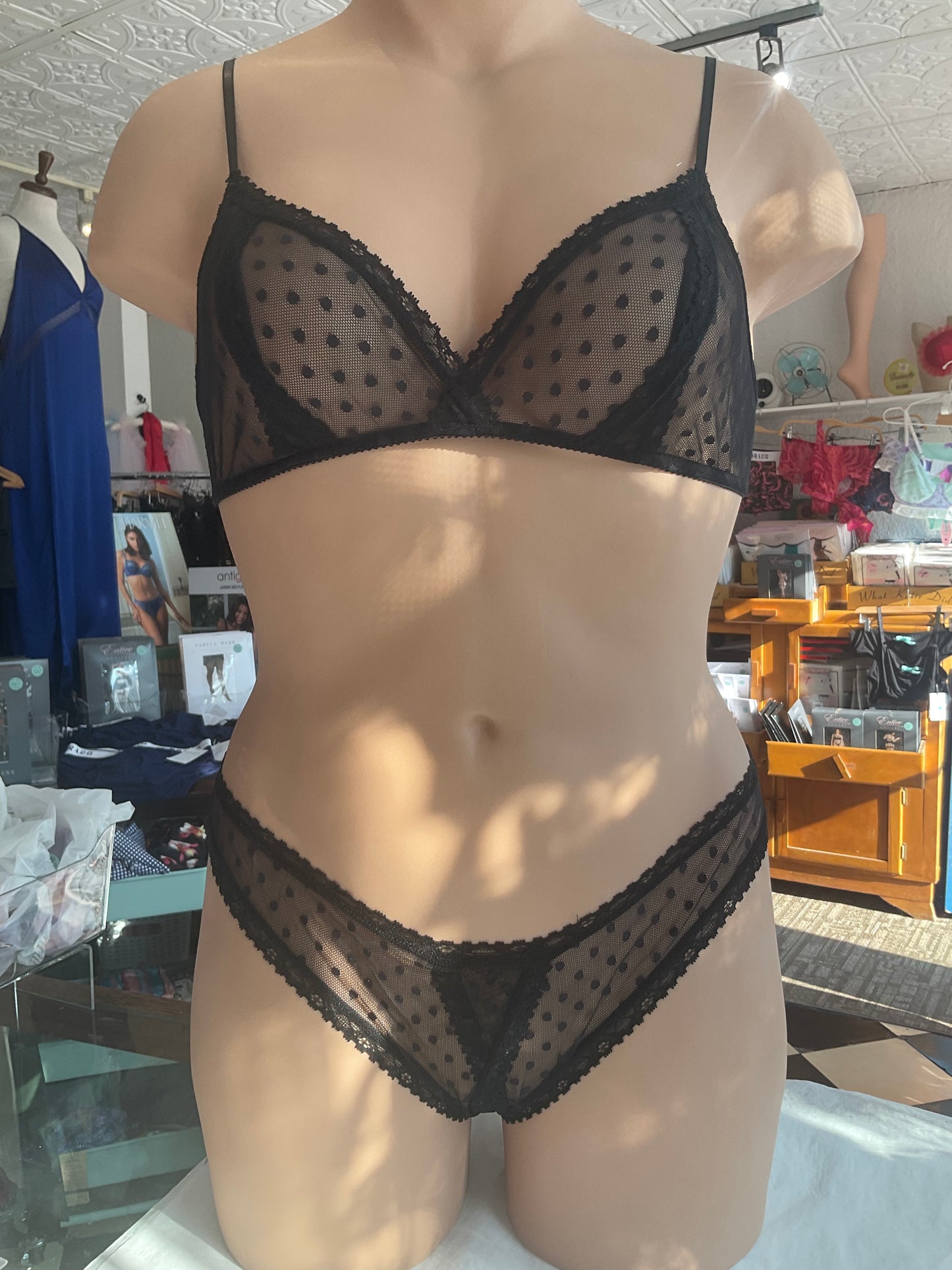 Coucou Lola Bralette By Only Hearts in Black, Creme + Honey