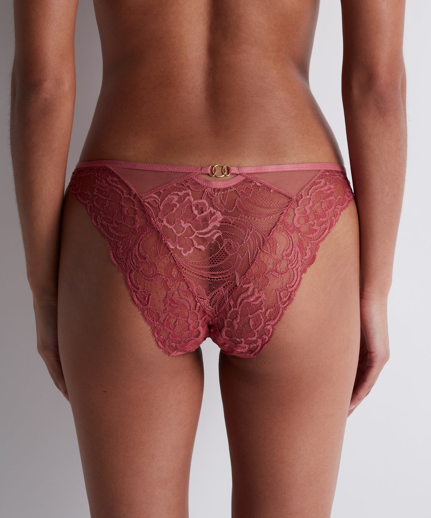 Feeling Myself Italian Bikini Brief in Rosewood By Aubade - S-2X