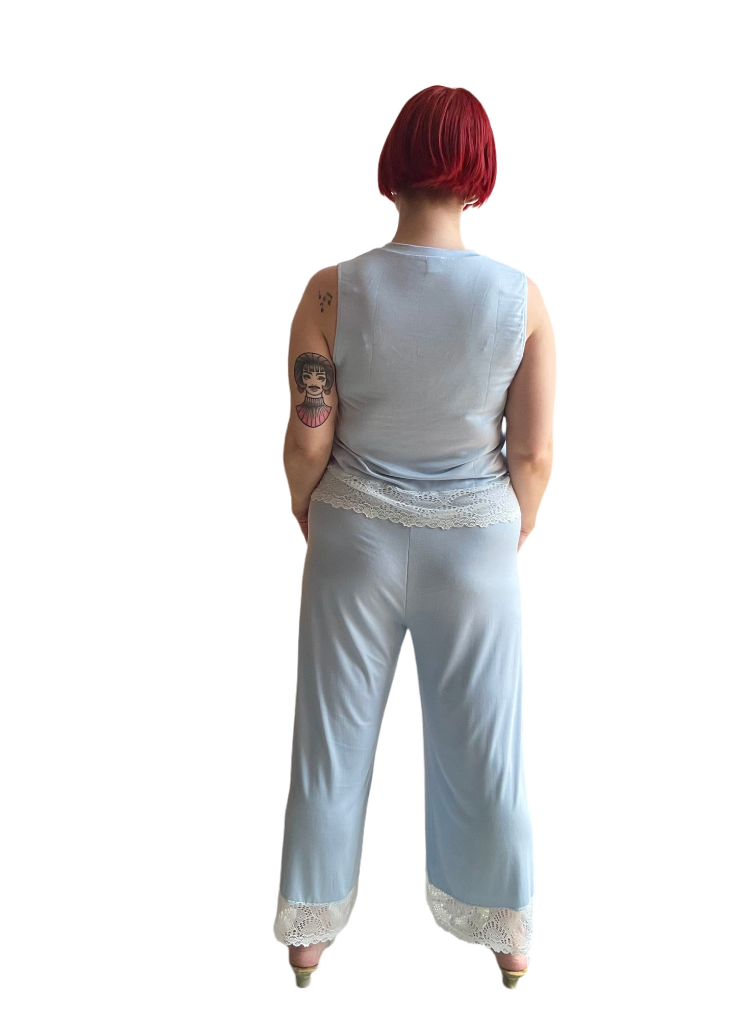 Venice Cropped Pant in Powder Blue - S-XL + (SO stretchy!!!)