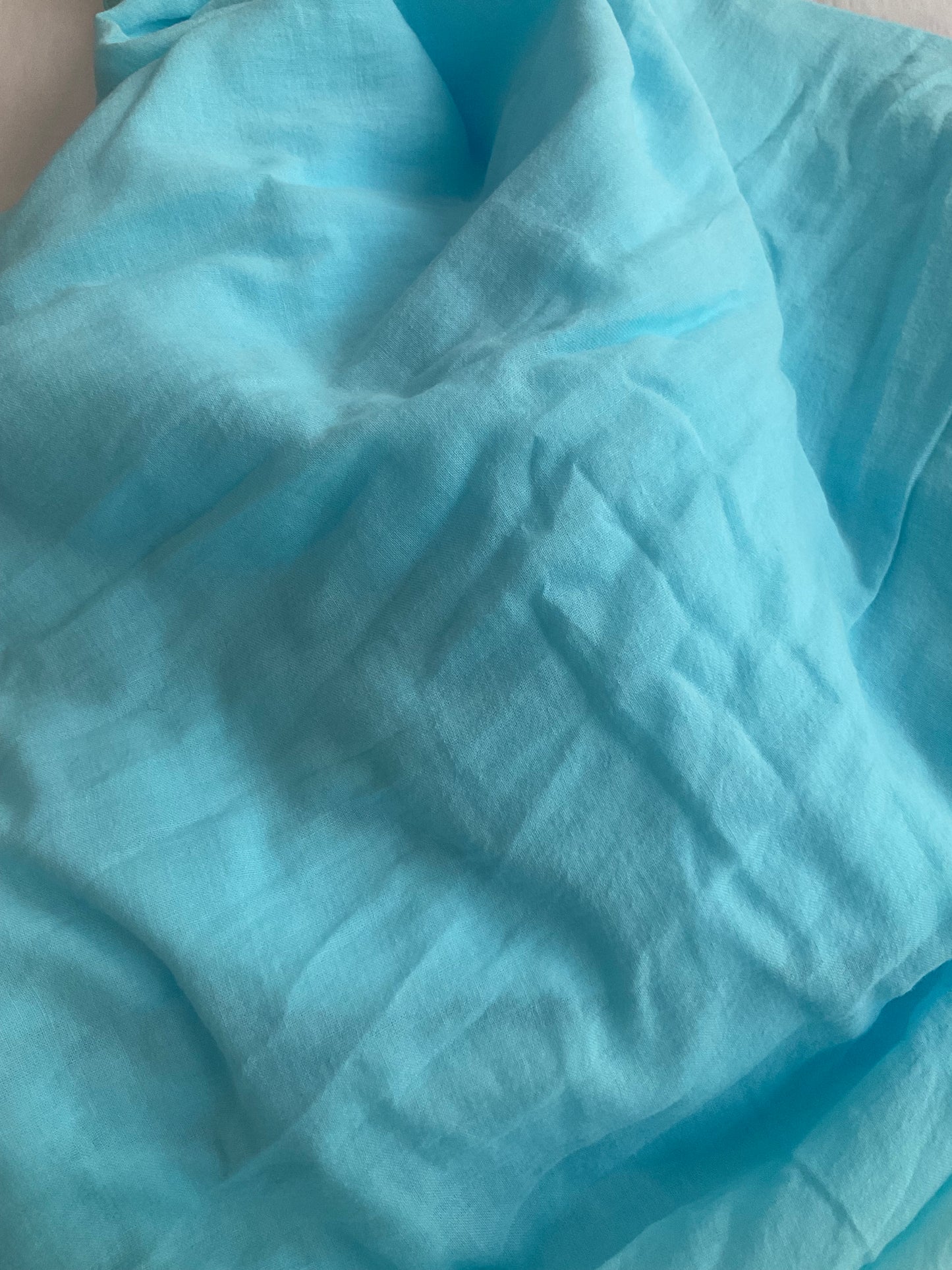 Lightweight Cotton Dress with scarf in Black and Turquoise By Eternelle - XS-XL(++)