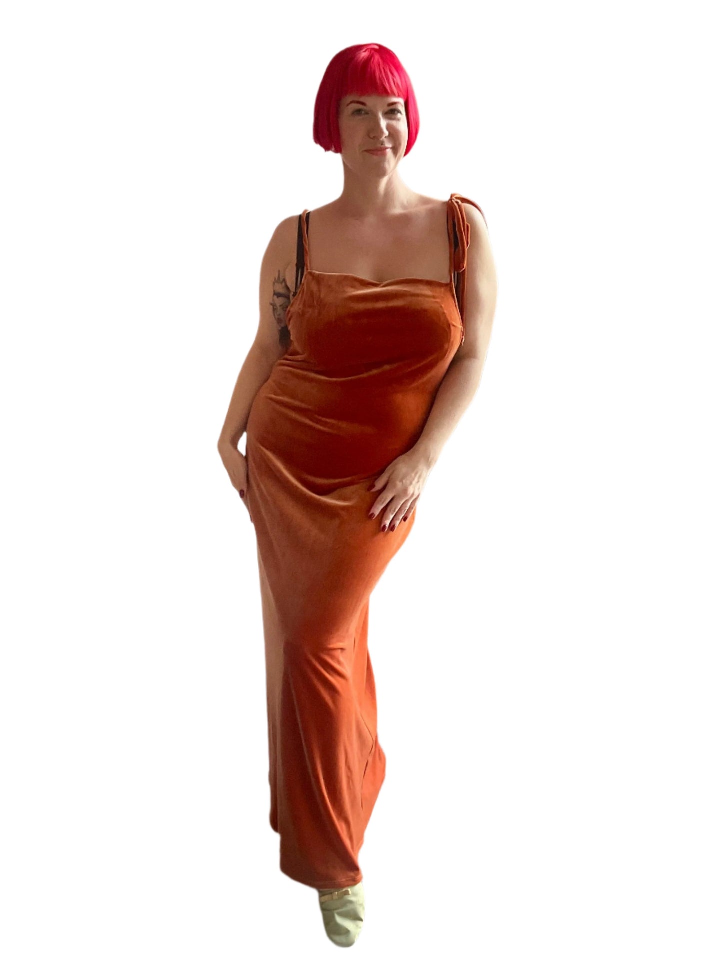 Velvet Underground Greta Gown in Amber By Only Hearts Lingerie - sizes S & L