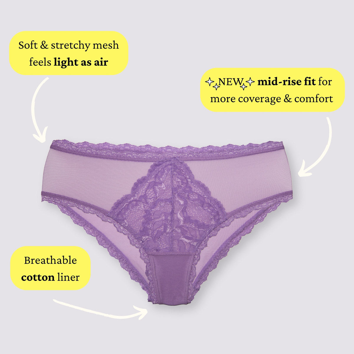 Lacey Bikini in Lilac By Uye Surana - XS-5X