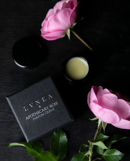 APOTHECARY ROSE Parfum Crème - rose gallica, apricot, myrrh by LVNEA