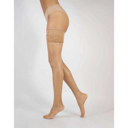 Versailles Sheer Hold Ups 20 DEN in Natural (Light Beige) - S-4X