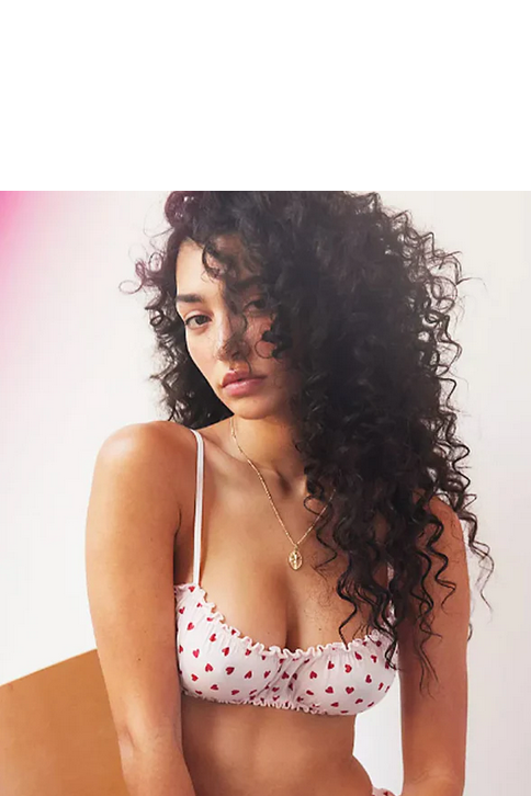 Heritage Hearts Organic Cotton Joey Bralette By Only Hearts - L & XL