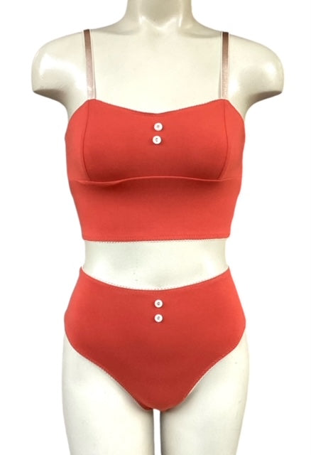 IV for Gigi : Stevie Bamboo High Waist Thong in Sienna - S & 2X