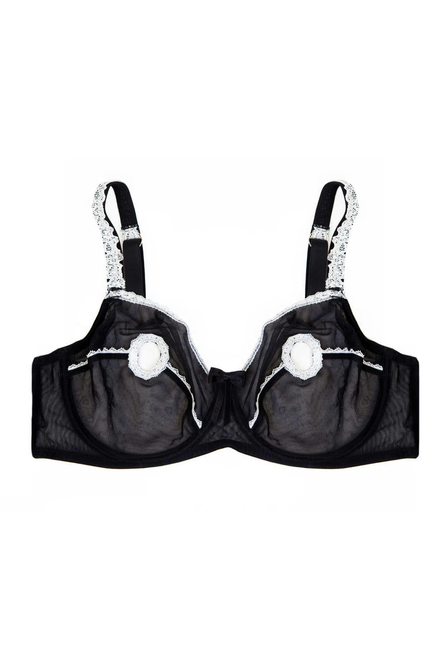 Miranda Peep Hole Bra By Playful Promises - sizes 30-44 A-H (UK)