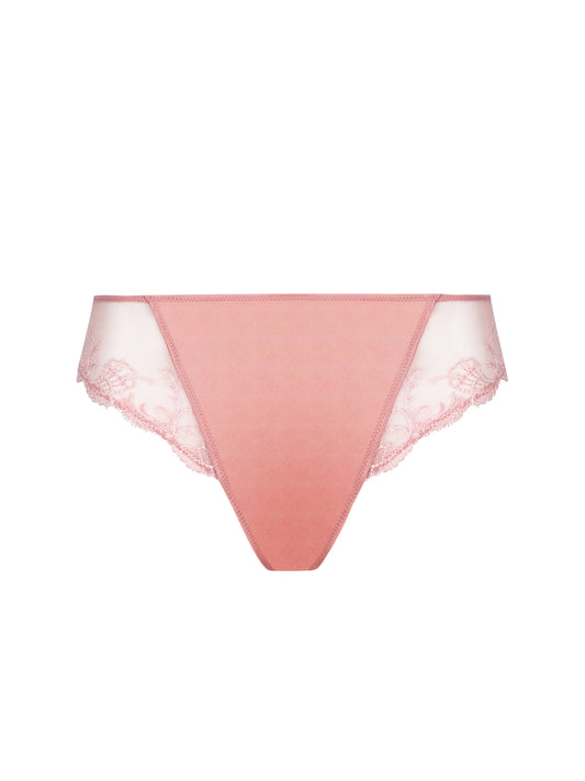Splendeur Soie Pure Silk in Rose By Lise Charmel Fancy Bikini Brief - S-XXL
