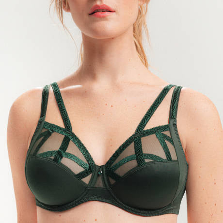 Série in Émeraude Full Cup Bra By Louisa Bracq - 30-46 bands, B-I cups (EURO sizing)
