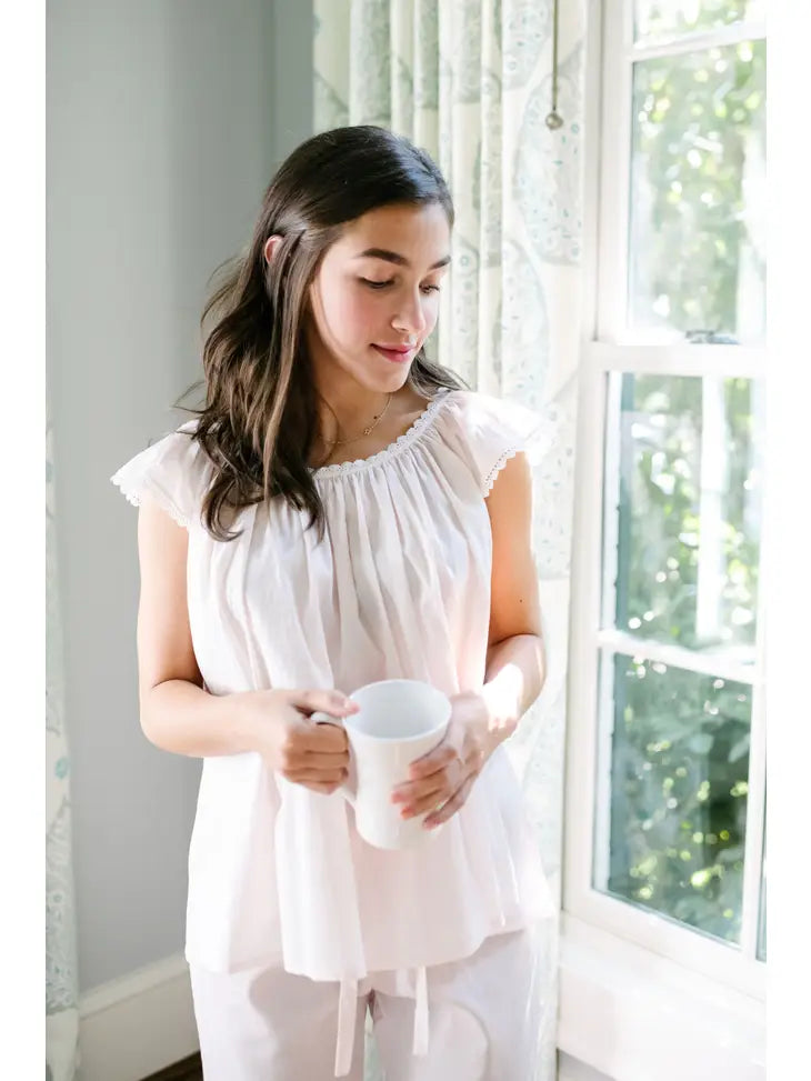 Caroline Pajama Set in Pink By Lenora - S-XL