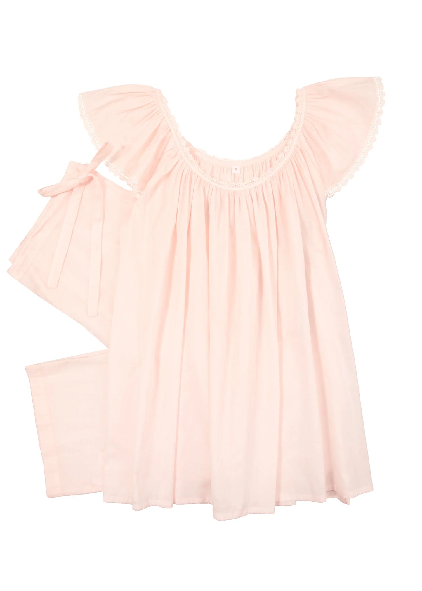 Caroline Pajama Set in Pink By Lenora - S-XL