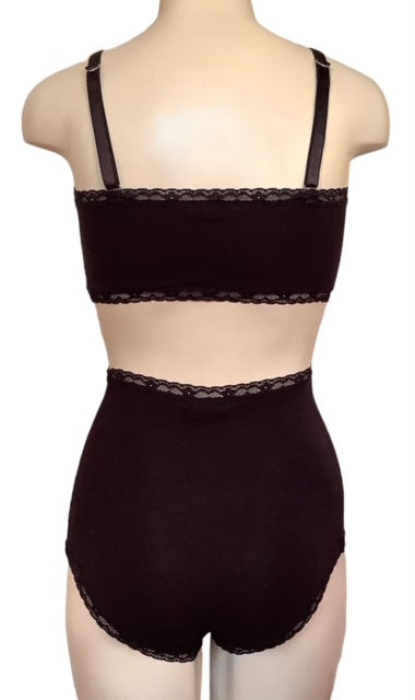 IV for Gigi : Christina Bamboo Bralette in Noir - S-2X
