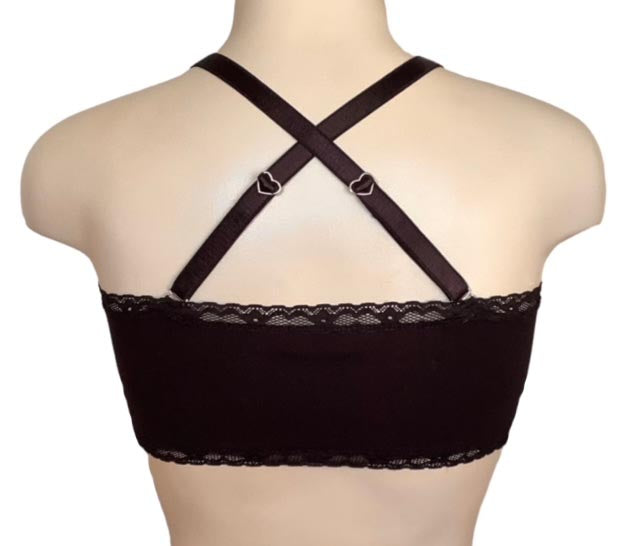 IV for Gigi : Christina Bamboo Bralette in Noir - S-2X