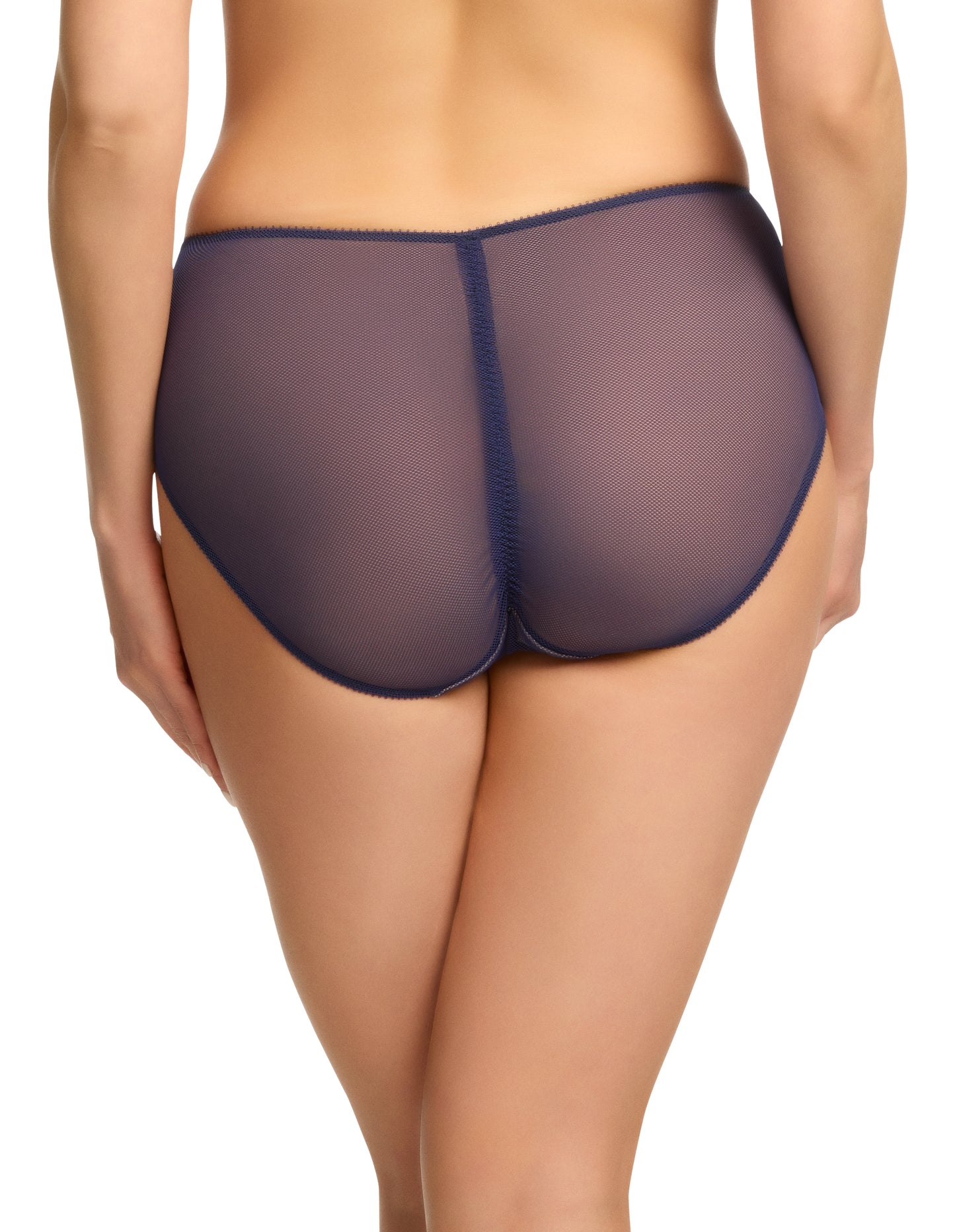 Victress Hi Cut Brief in After Dark By Dita Von Teese Lingerie - XS left!