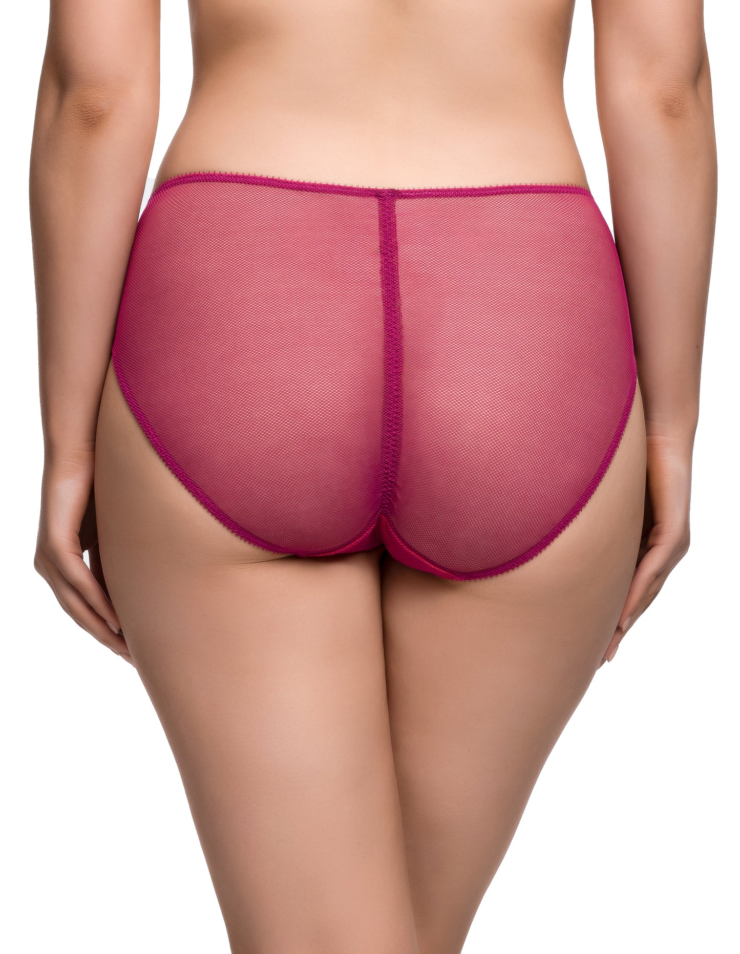 Victress Hi Cut Brief in Rubine By Dita Von Teese Lingerie - XS-XL