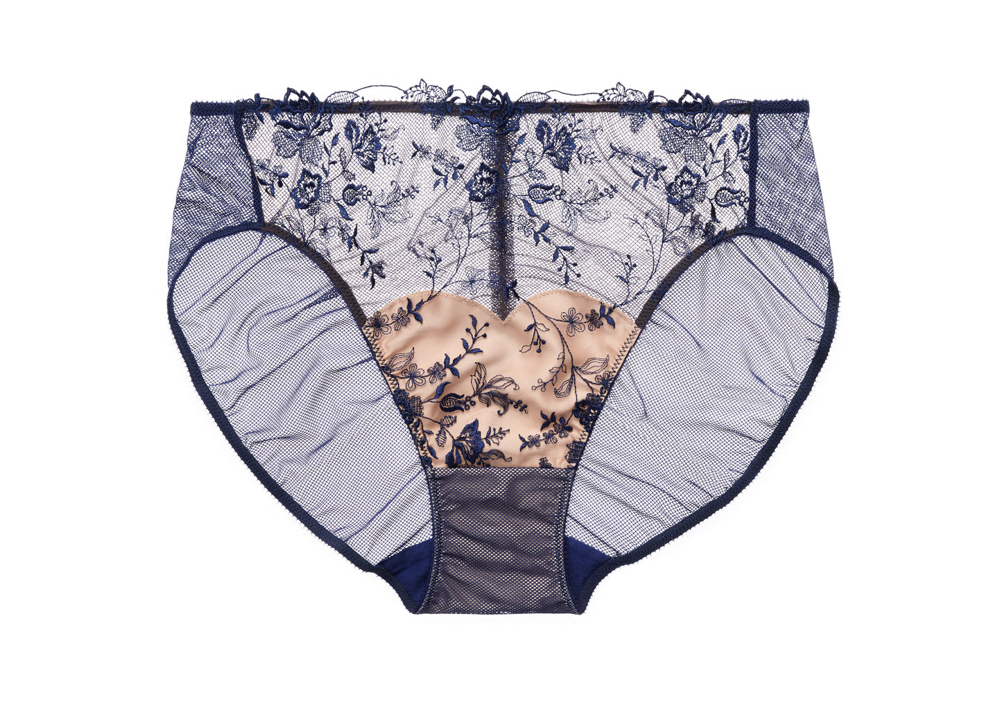 Victress Hi Cut Brief in After Dark By Dita Von Teese Lingerie - XS left!