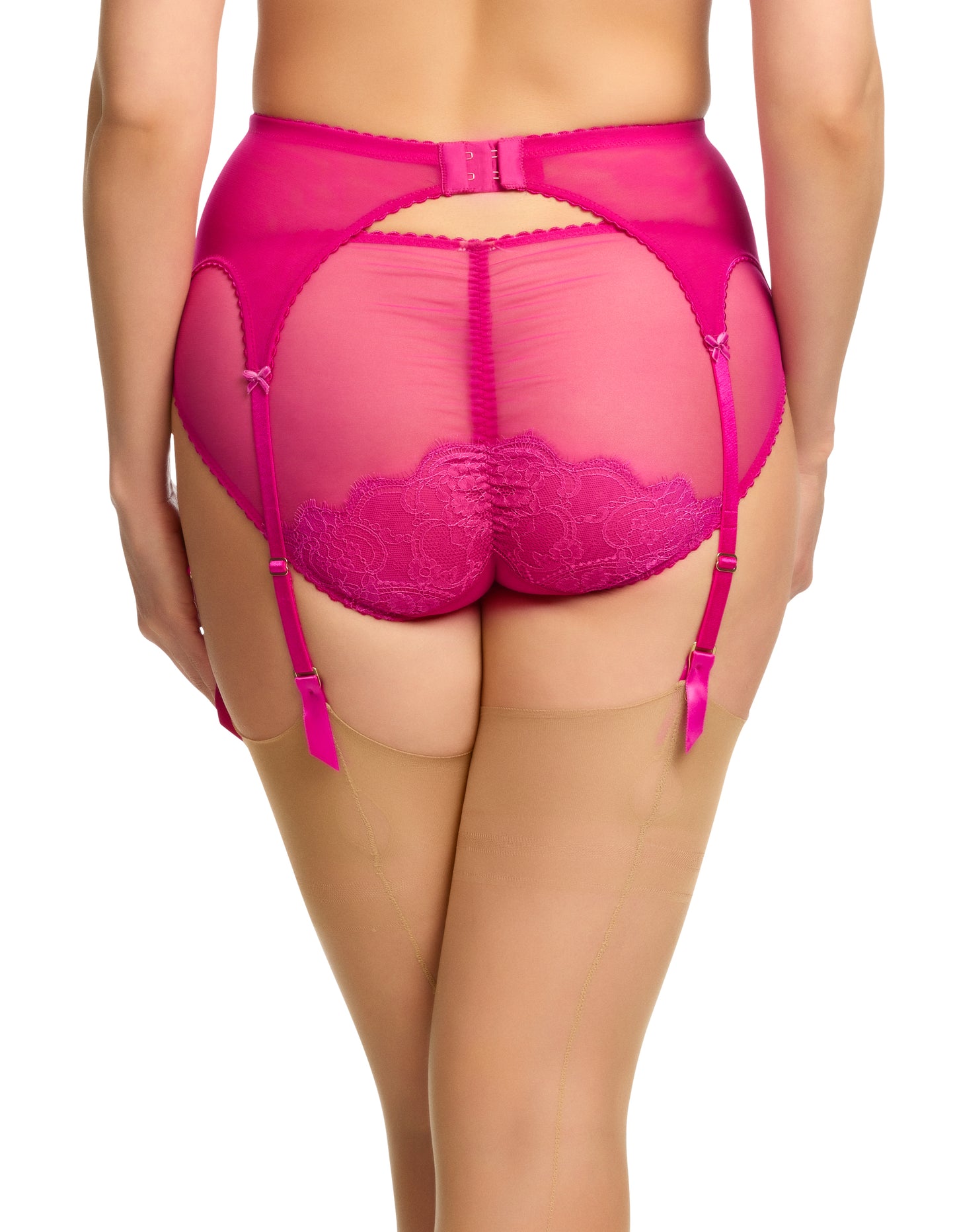 Muse Six Strap Belt in Magenta By Dita Von Teese - L