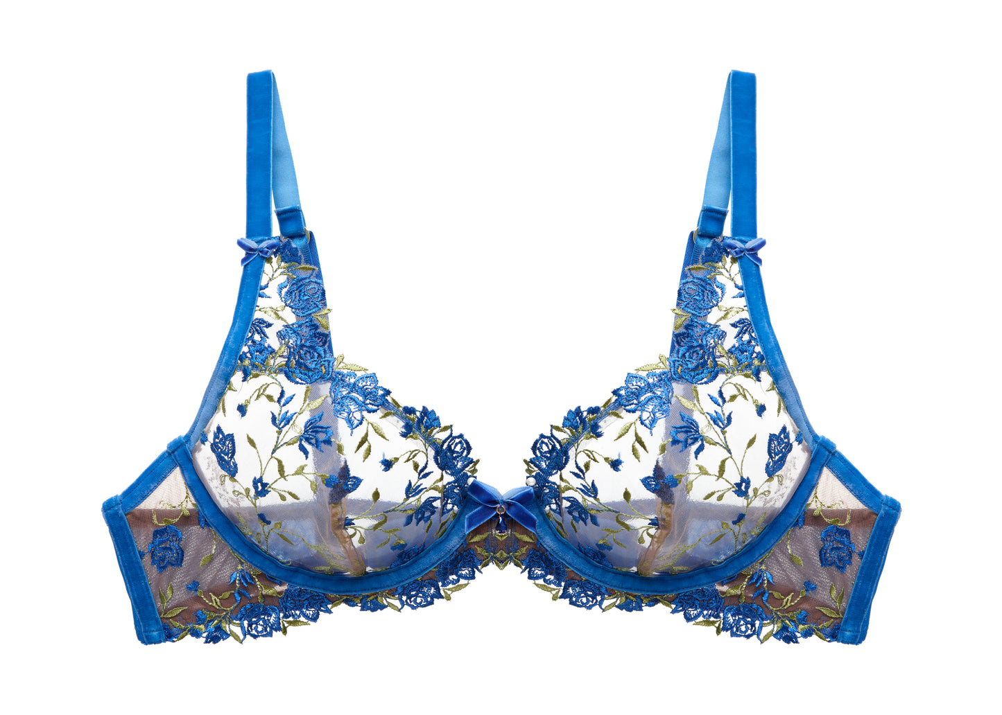 Rosewyn Plunge Bra in Charming Blue By Dita Von Teese - 36F