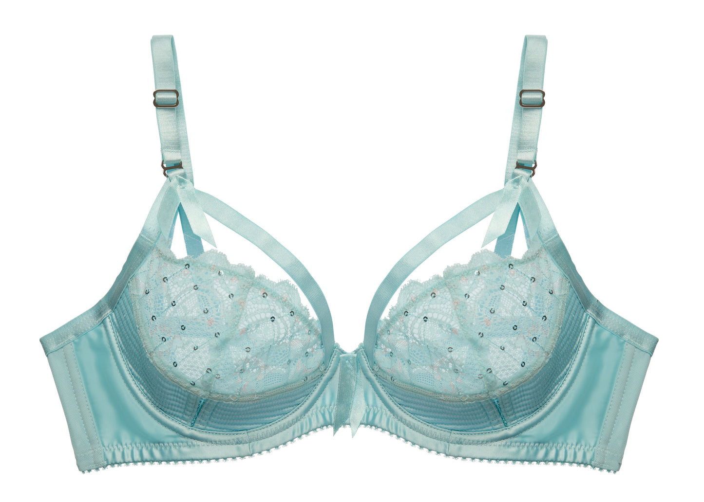 Madame X Underwire Bra in Powder Blue By Dita Von Teese Lingerie - 32A-38F