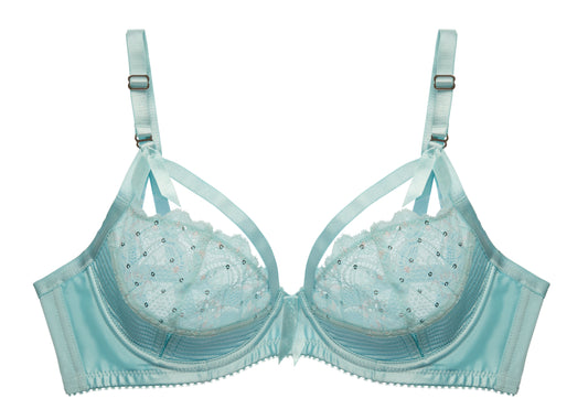 Madame X Underwire Bra in Powder Blue By Dita Von Teese Lingerie - 32A-38F