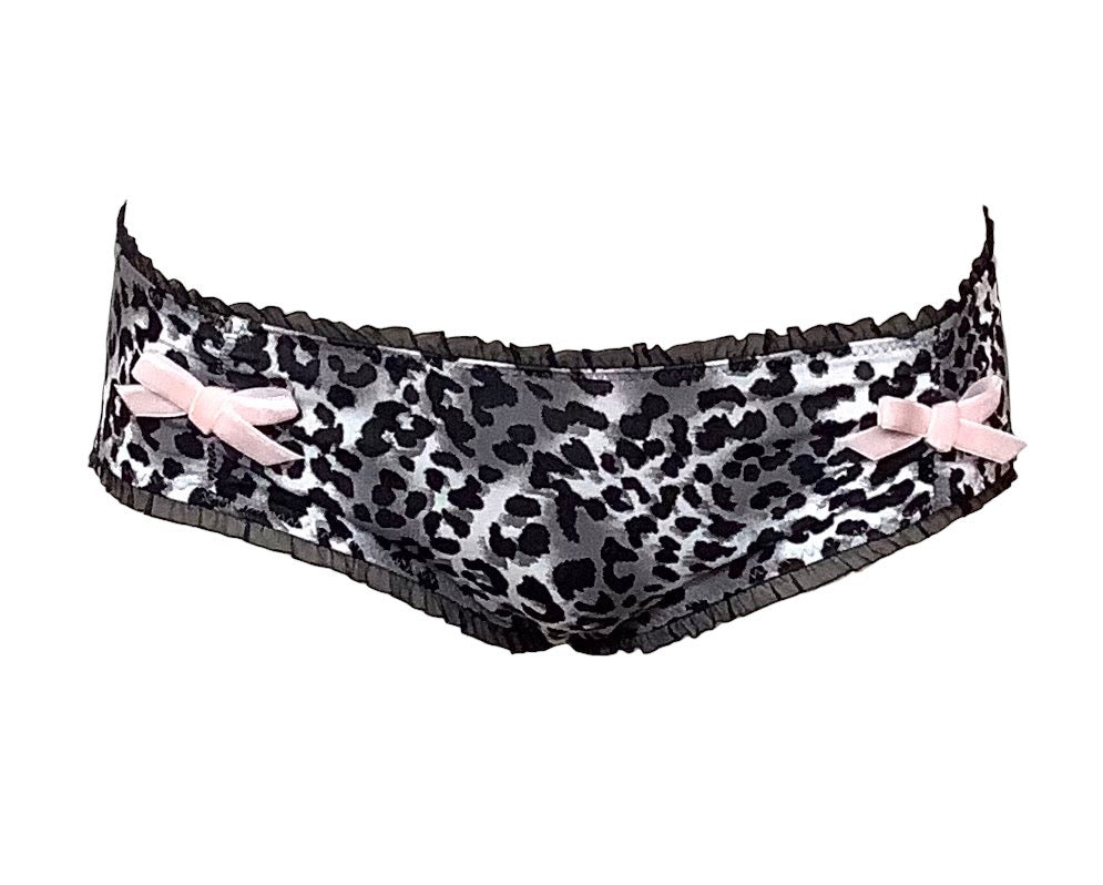 IV for Gigi : Lana Snow Leopard Print Bamboo Hipster - S-2X