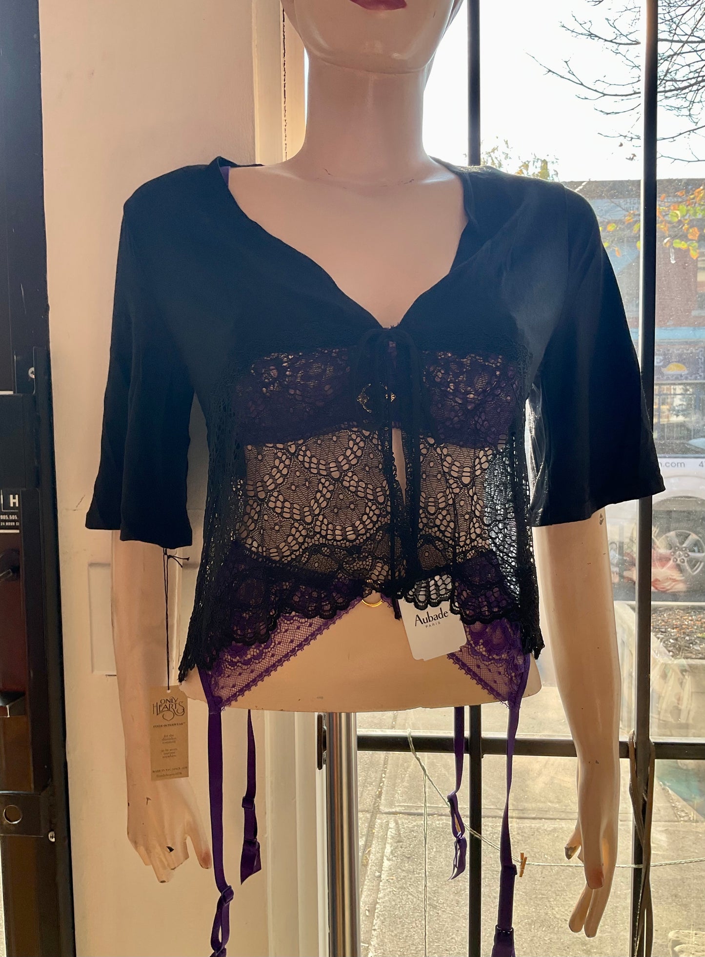Venice Bed Jacket By Only Hearts in Tangerine - S & M