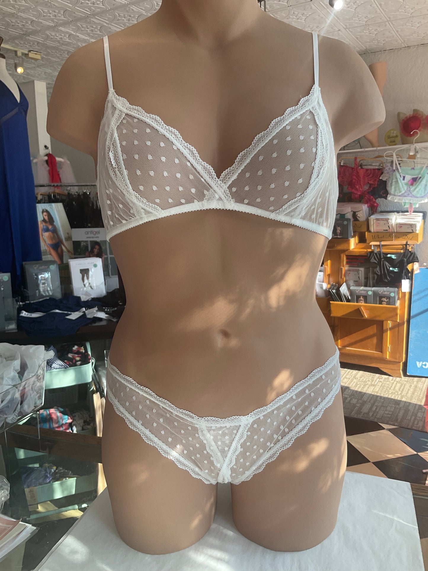 Coucou Lola Bralette By Only Hearts in Black, Creme + Honey