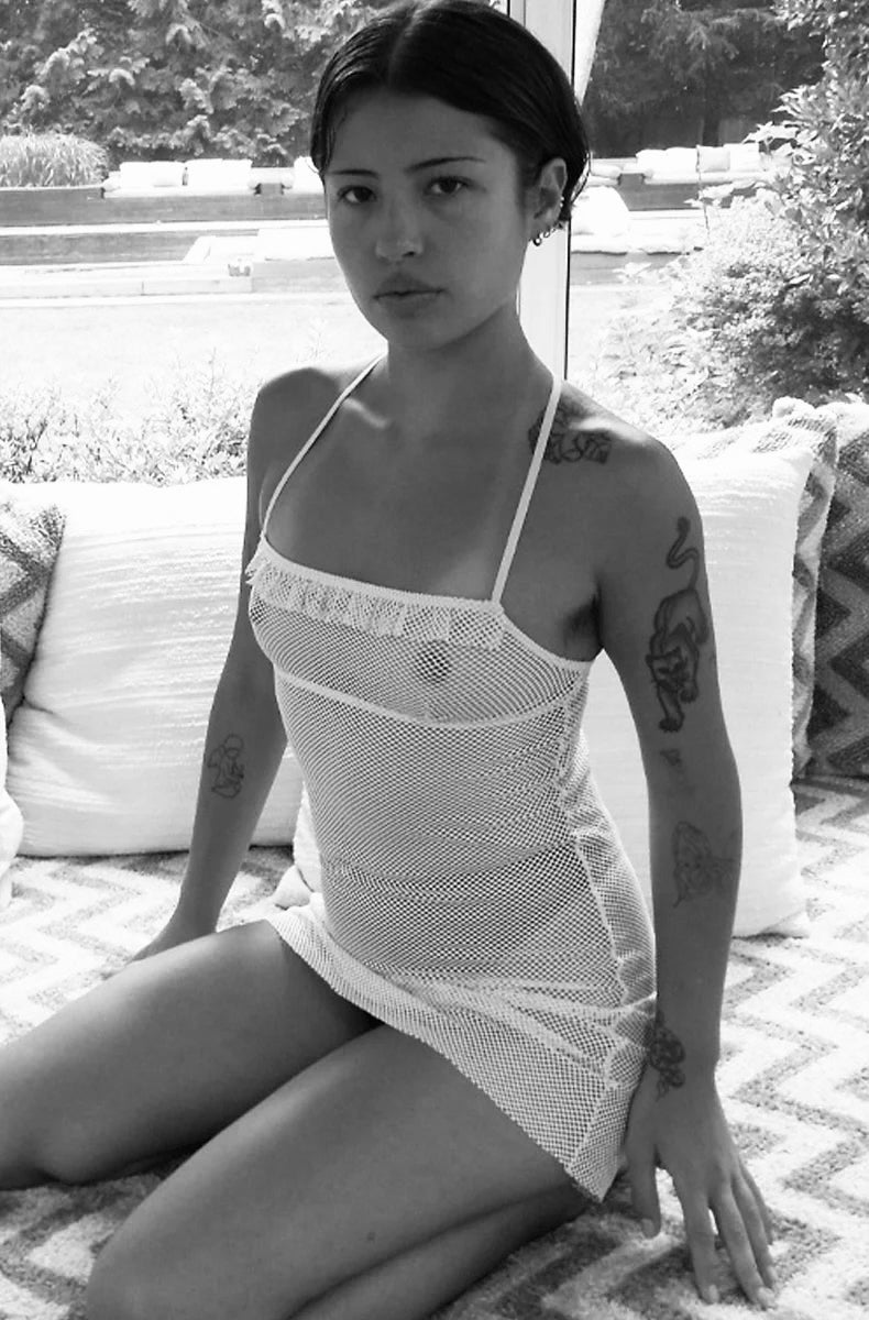 Nothing But Net Cait Chemise in Off White By Only Hearts - XS-L (++)