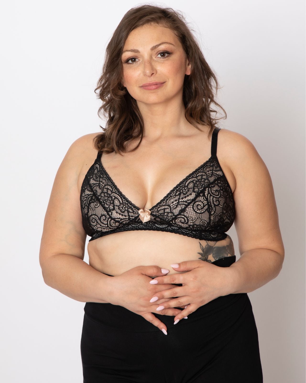 Gloria Soft Lace Bralette (pocketed) By AnaOno - S/32-XXL/40