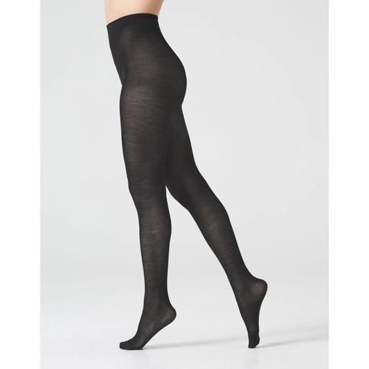 Merino Wool 100 DEN tights in Dark Grey - M