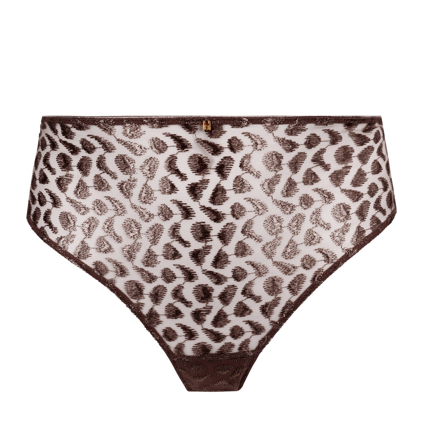 Crazy In Love High-waist Brief in Satin Brown By Aubade - S-XXL