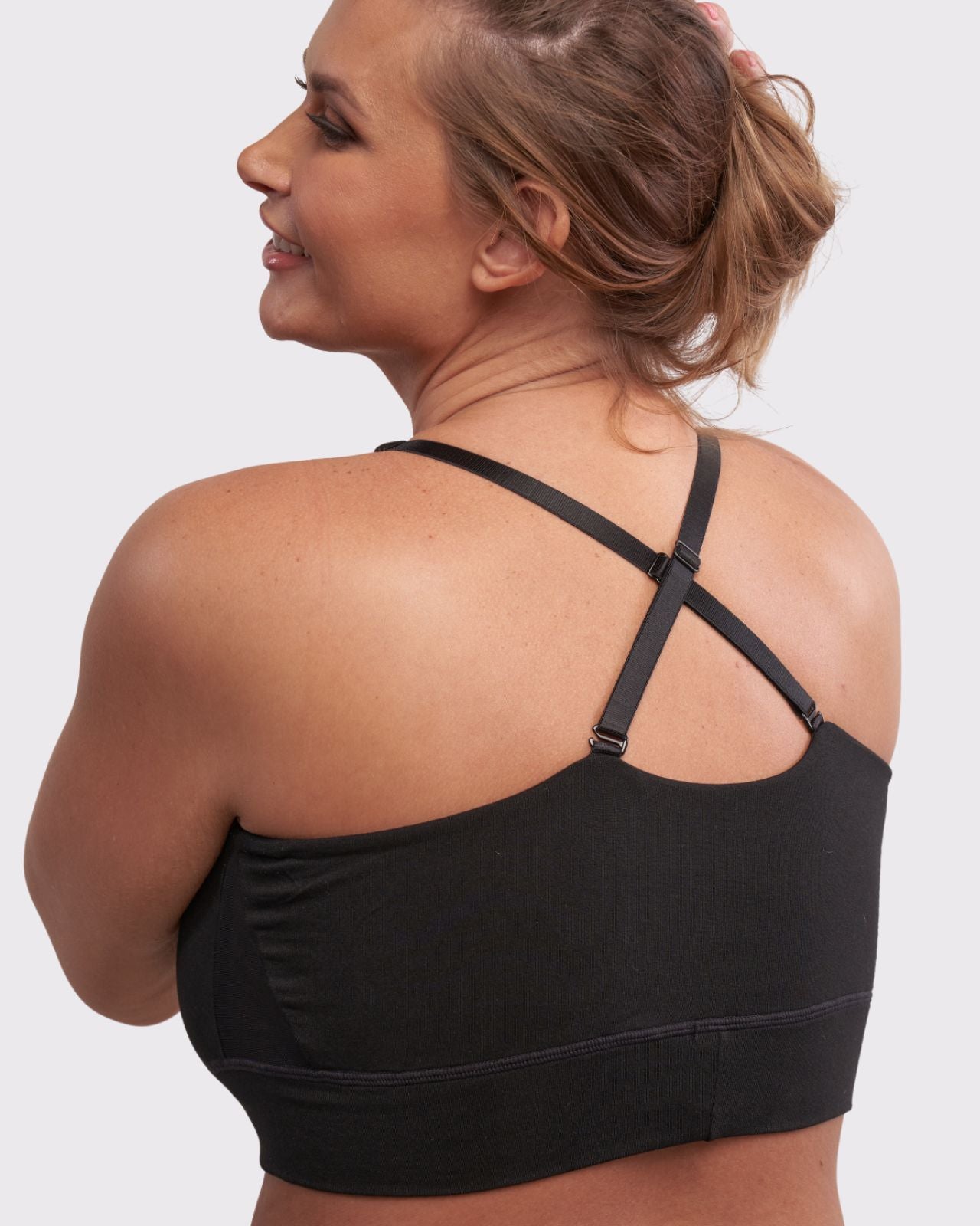 Leslie Leisure Bra in Black (pocketed) By AnaOno - XS-3X
