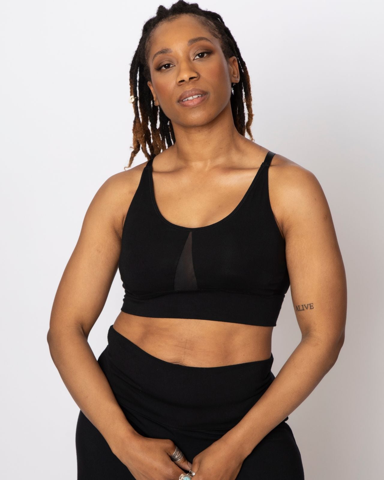 Leslie Leisure Bra in Black (pocketed) By AnaOno - XS-3X