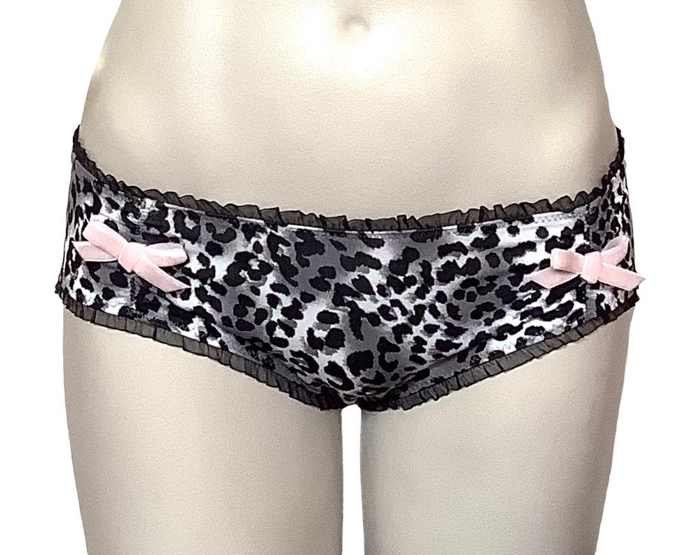 IV for Gigi : Lana Snow Leopard Print Bamboo Hipster - S-2X