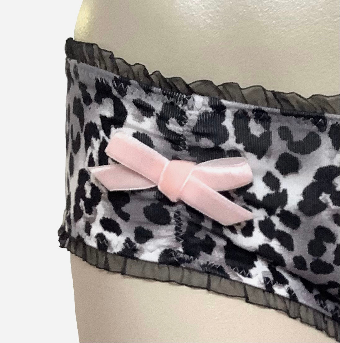 IV for Gigi : Lana Snow Leopard Print Bamboo Hipster - S-2X