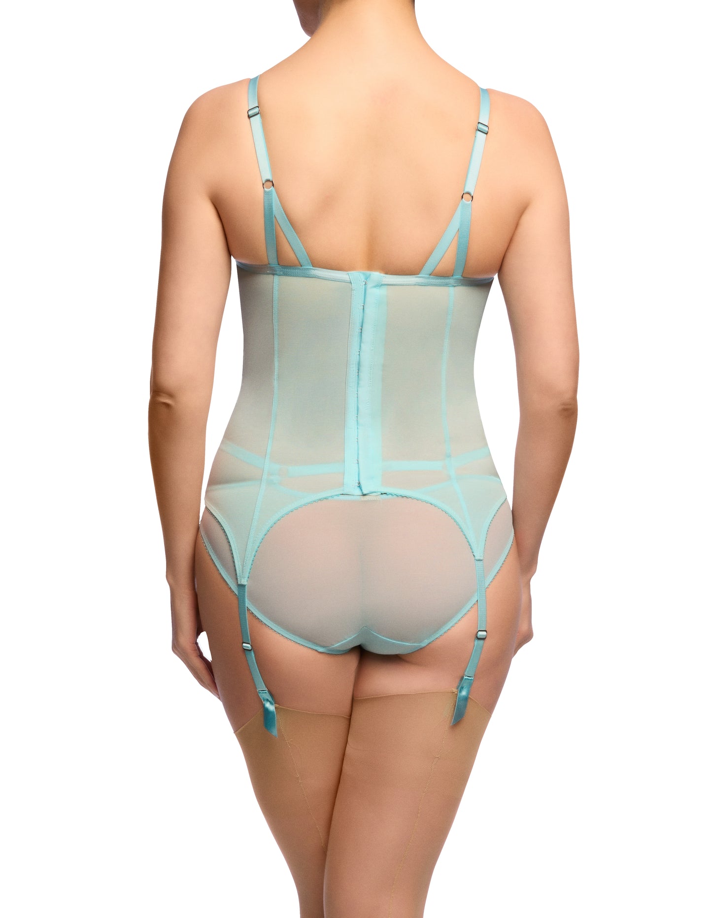 Madame X Bustier / Merry Widow In Powder Blue By Dita Von Teese - 32A-36D