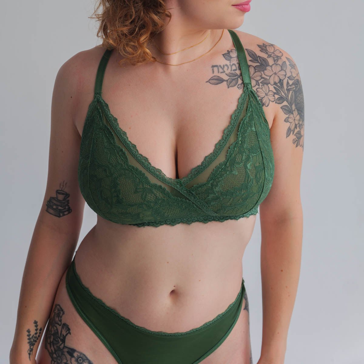 Lacey Everyday Thong in Forest By Uye Surana - L/XL