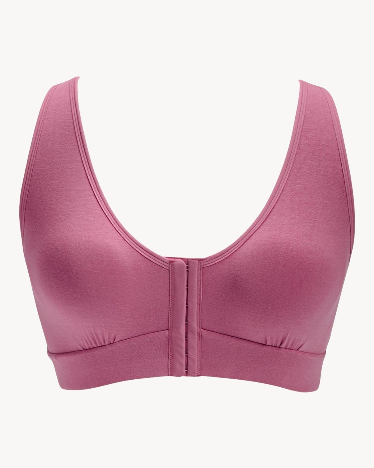 Rora Pocketed Front Closure Bra Bra in Dusty Rose By AnaOno - XS-3X