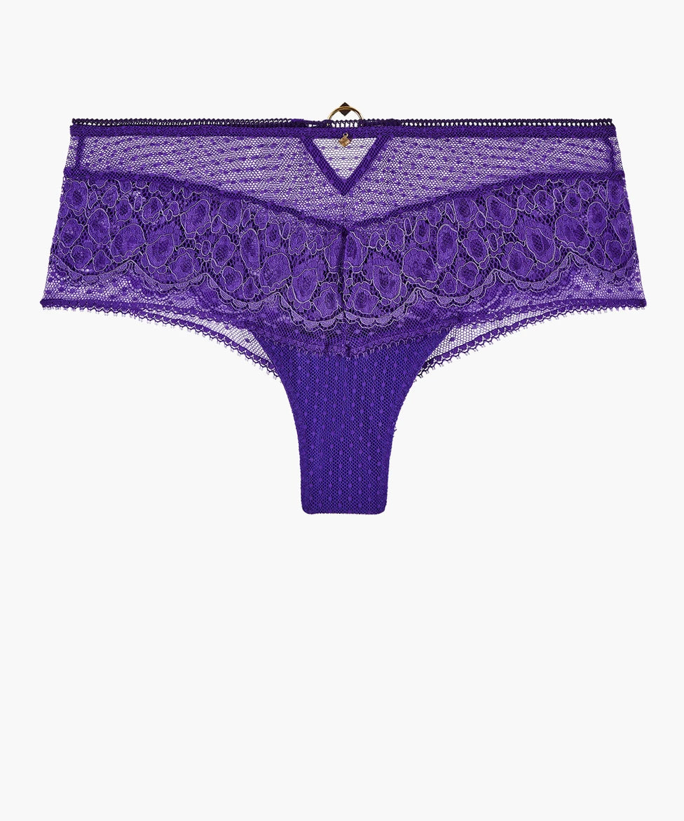 Illusion Fauve in Ultraviolet St.Tropez Shorty By Aubade - M & XXL