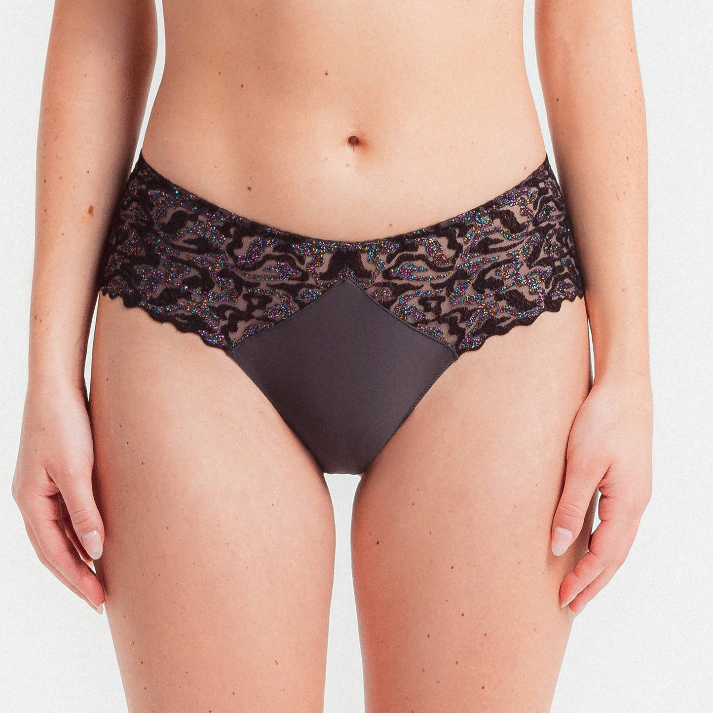 Electric Waves Shorty in Smoke By Louisa Bracq - XS-2XL