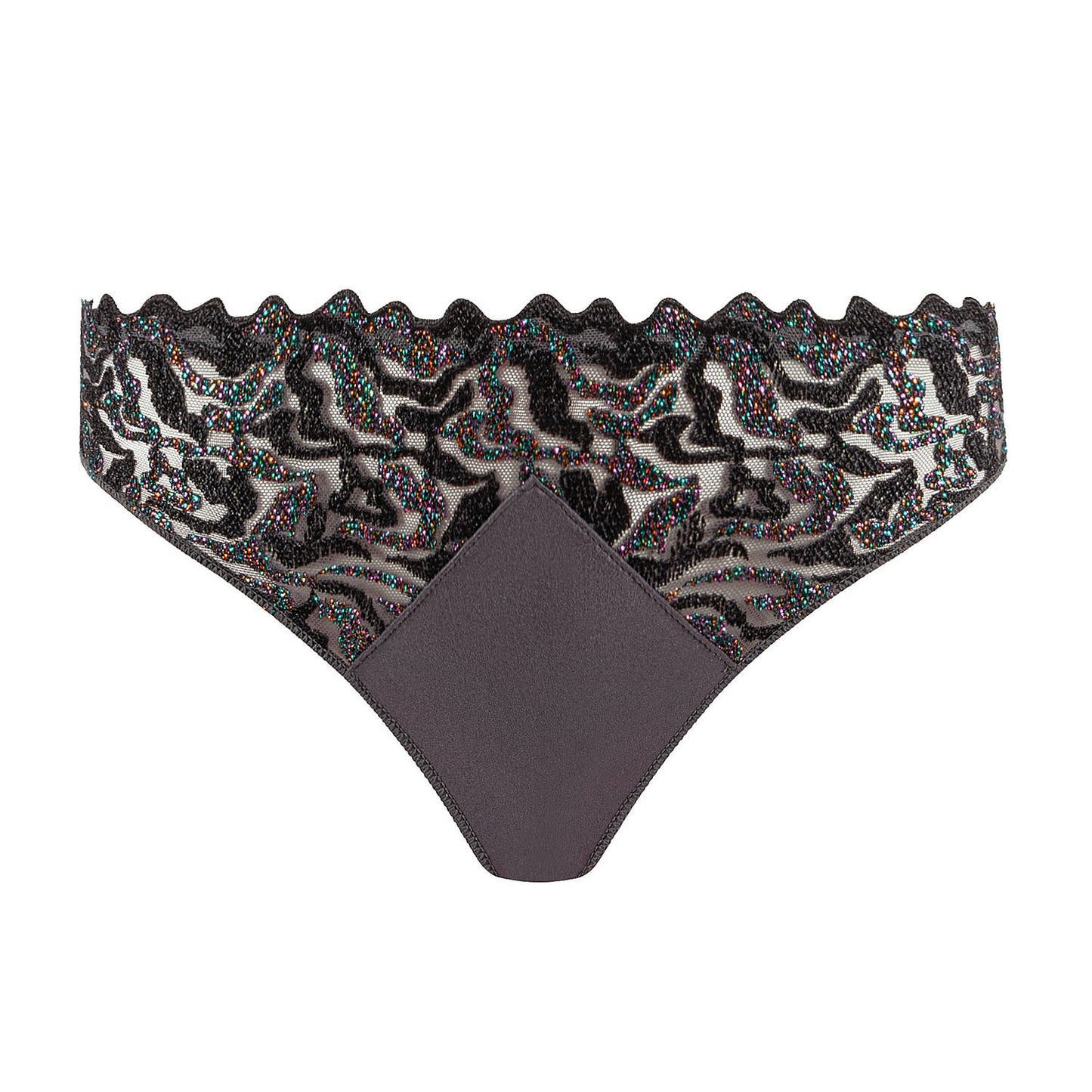 Electric Waves Tanga Thong in Smoke By Louisa Bracq - 2XS-2XL