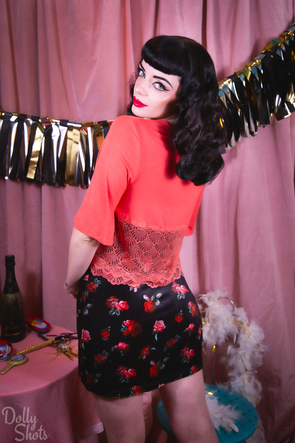 Venice Bed Jacket By Only Hearts in Tangerine - S & M