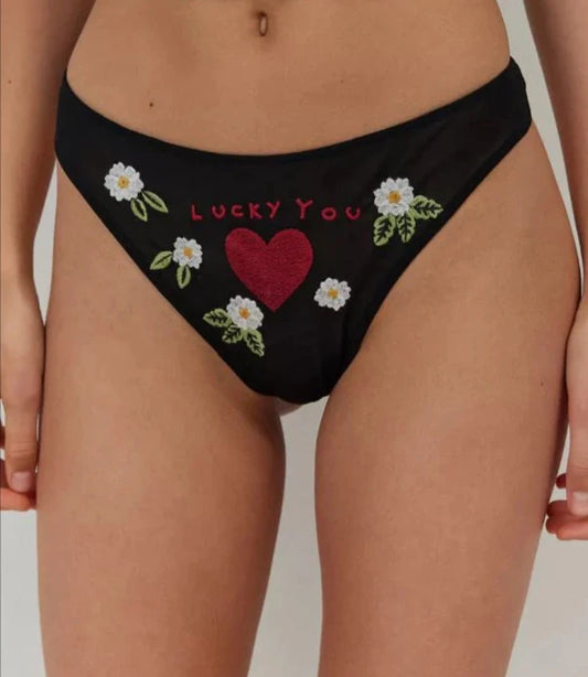 Aloha Vintage Thong by Only Hearts - L (stretchy!!)
