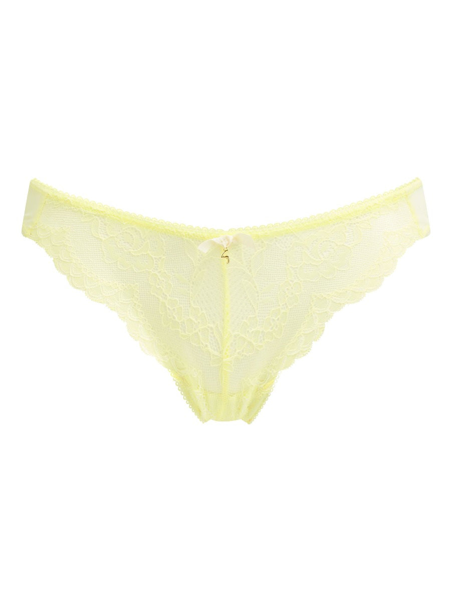 Superboost Lace Thong In Lemon By Gossard- XS-XL