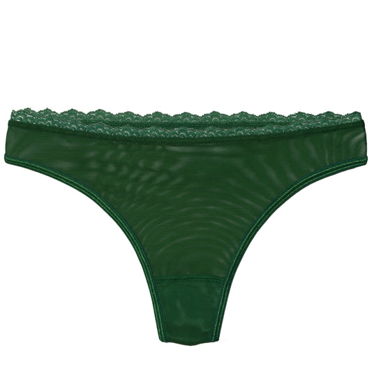 Lacey Everyday Thong in Forest By Uye Surana - L/XL