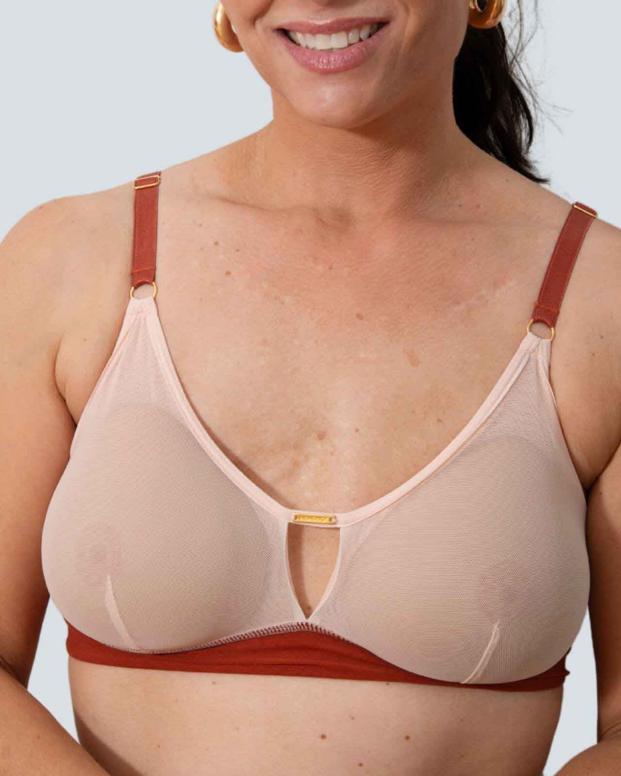 Victoria Mesh Keyhole Bralette (pocketed) By AnaOno - S/32-XXL/40