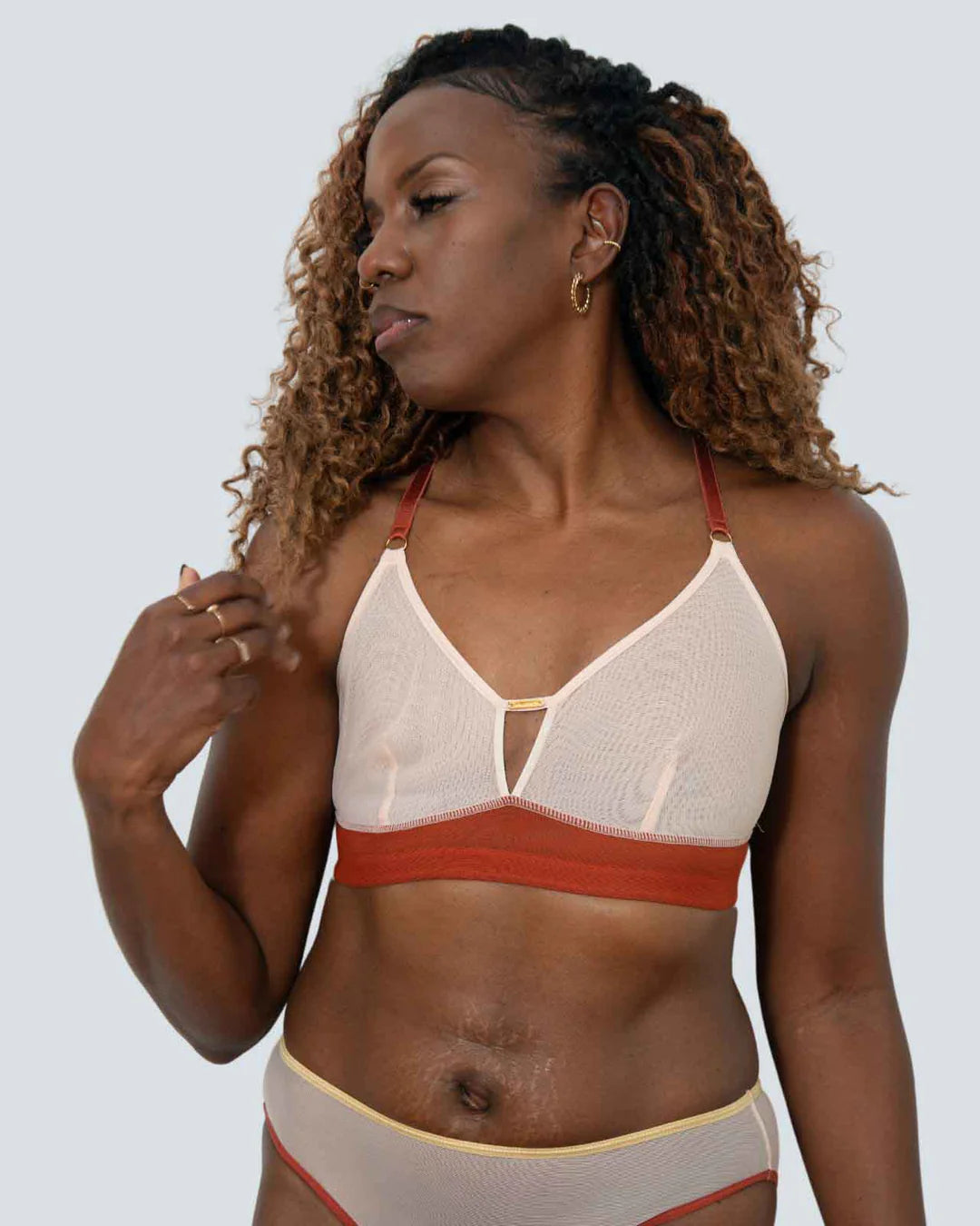 Victoria Mesh Keyhole Bralette (pocketed) By AnaOno - S/32-XXL/40